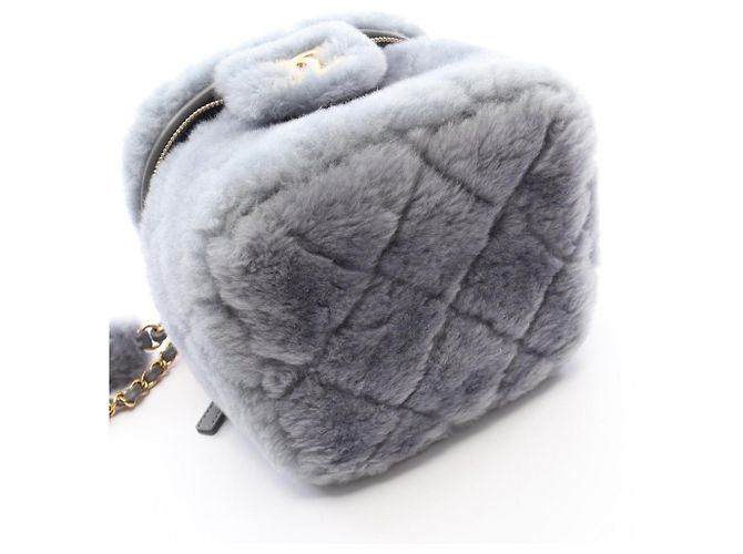 Borsa a Spalla 2-Way Chanel Matelassé Vanity Marrone - vista 7