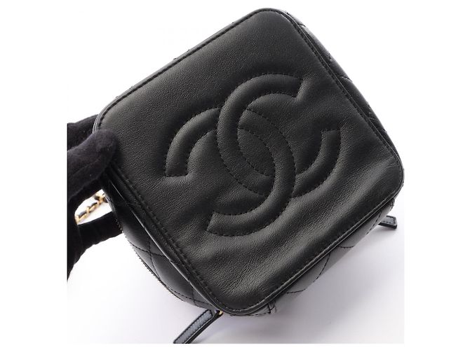 Chanel Matelassé Vanity Bag Schwarz - Ansicht 6