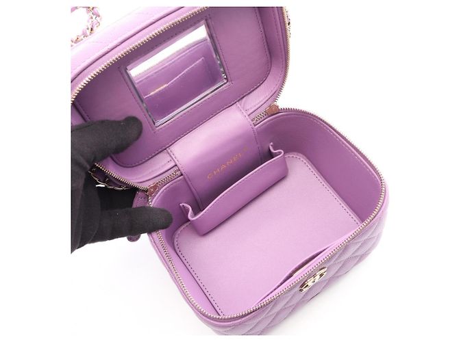 Chanel Matelassé Vanity Bag Lila - Ansicht 3