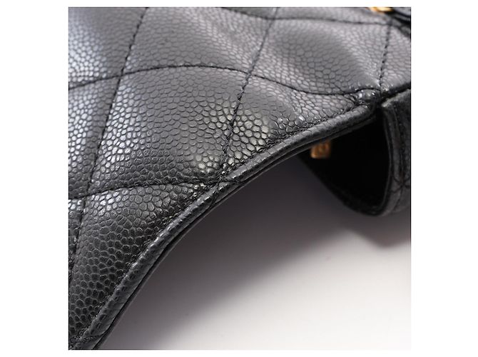 Timeless Borsa a tracolla Chanel Matelassé con patta Nero - vista 9