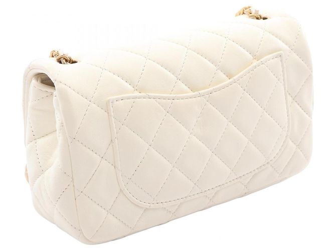Borsa Chanel Matelassé Mini Flap Bag Bianco - vista 2