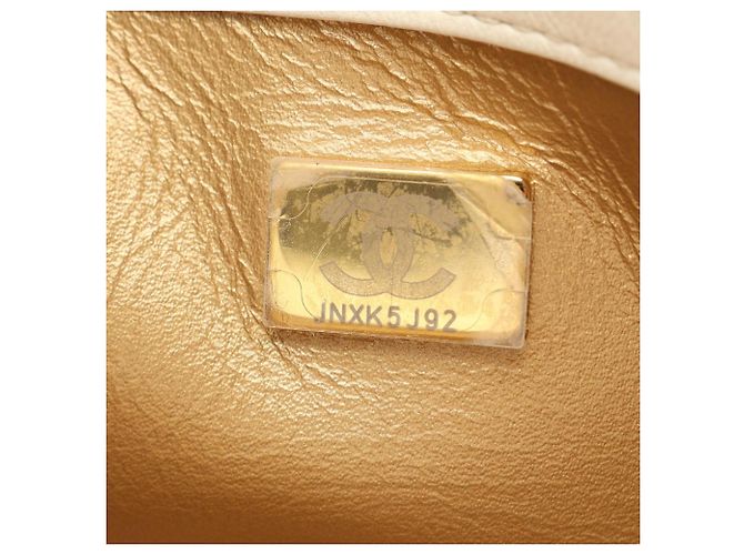 Borsa Chanel Matelassé Mini Flap Bag Bianco - vista 5