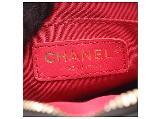 Chanel Matelassé Runde Mini Schultertasche Schwarz - Ansicht 4