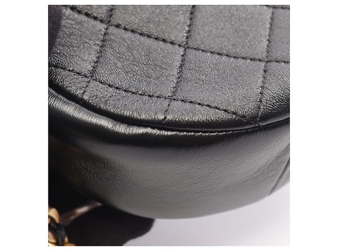 Chanel Matelassé Runde Mini Schultertasche Schwarz - Ansicht 7