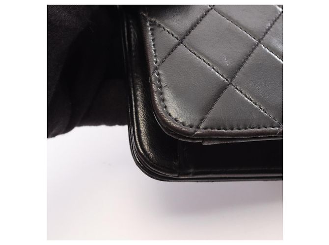 Borsa a tracolla Chanel Mini Matelassé Full Flap Nero - vista 11