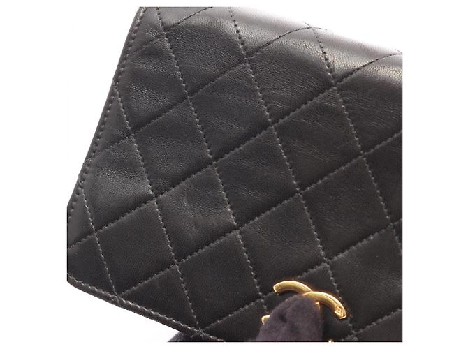 Borsa a tracolla Chanel Mini Matelassé Full Flap Nero - vista 12