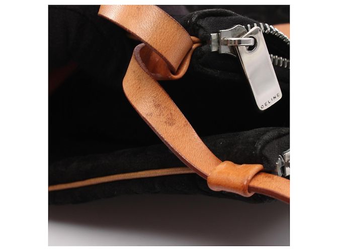 Céline Celine C Macadam Twin Schultertasche/Handtasche Schwarz Beige - Ansicht 11