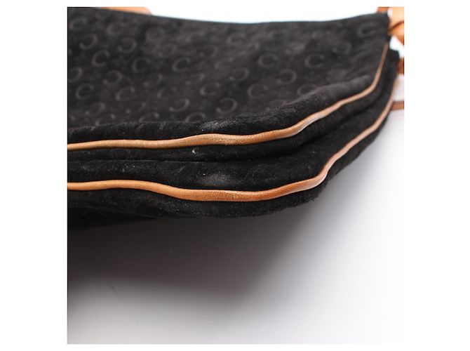 Céline Celine C Macadam Twin Schultertasche/Handtasche Schwarz Beige - Ansicht 9