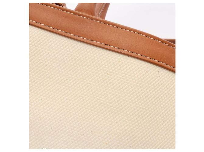Céline Celine Small Vertical Cabas Tote Bag Braun Roh - Ansicht 11