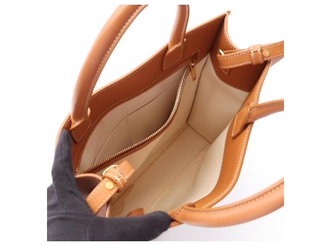 Céline Celine Small Vertical Cabas Tote Bag Braun Roh - Ansicht 3