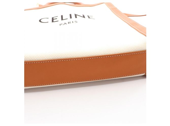 Céline Celine Small Vertical Cabas Tote Bag Braun Roh - Ansicht 7