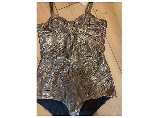 Burberry Metallic Ruched Bodysuit - Ansicht 11