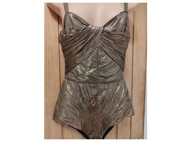 Burberry Metallic Ruched Bodysuit - Ansicht 3