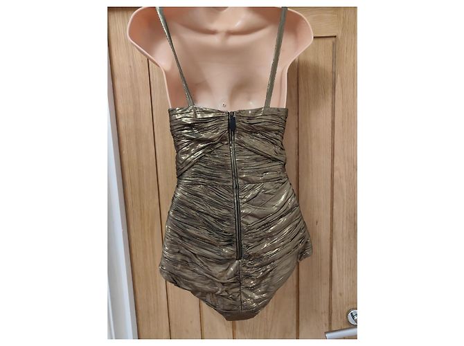 Burberry Metallic Ruched Bodysuit - Ansicht 4