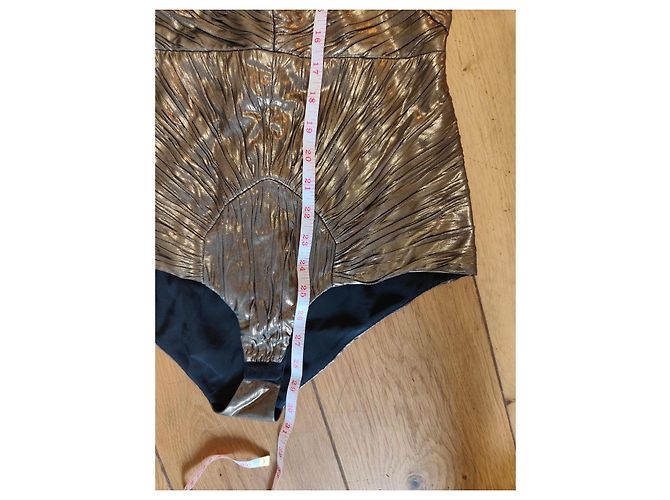 Burberry Metallic Ruched Bodysuit - Ansicht 8