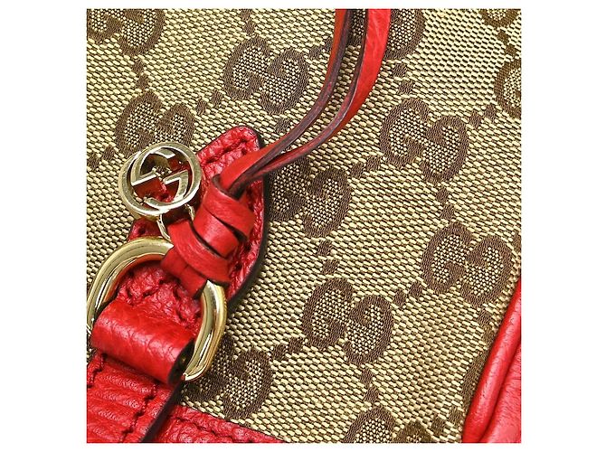 Borsa Tote Gucci Bree GG Canvas e pelle Small Beige - vista 3