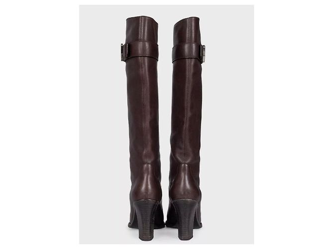 Louis Vuitton braune Monogram Lederstiefel EU 37 gebraucht - Ansicht 4