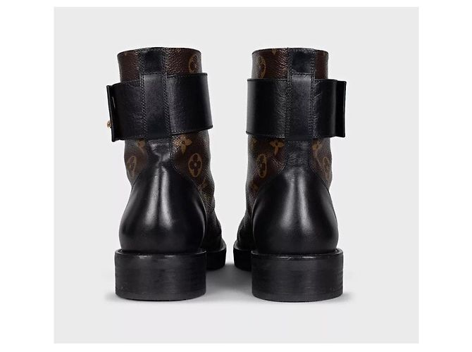 Botines Louis Vuitton Monogram Canvas Leather 38.5 de segunda mano - vista 4