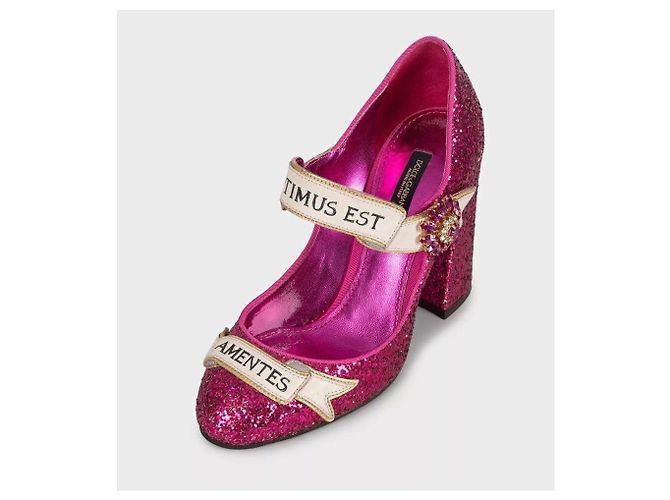 Décolleté glitter rosa Dolce & Gabbana - EU 36.5 usato - vista 3