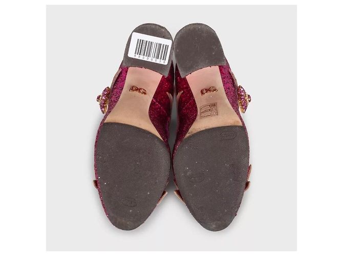 Décolleté glitter rosa Dolce & Gabbana - EU 36.5 usato - vista 5