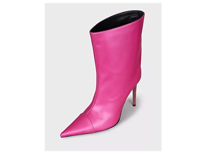 NWB Alexandre Vauthier Raquel 105 Pink Ankle Boots - EU 40 Pre-owned - vista 3