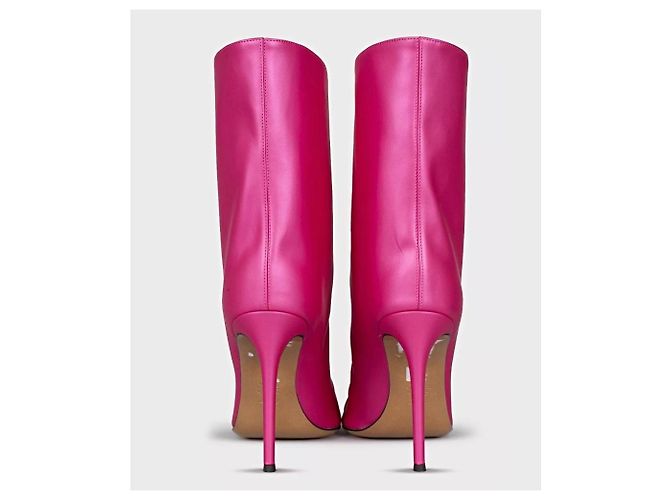 NWB Alexandre Vauthier Raquel 105 Pink Ankle Boots - EU 40 Pre-owned - vista 4