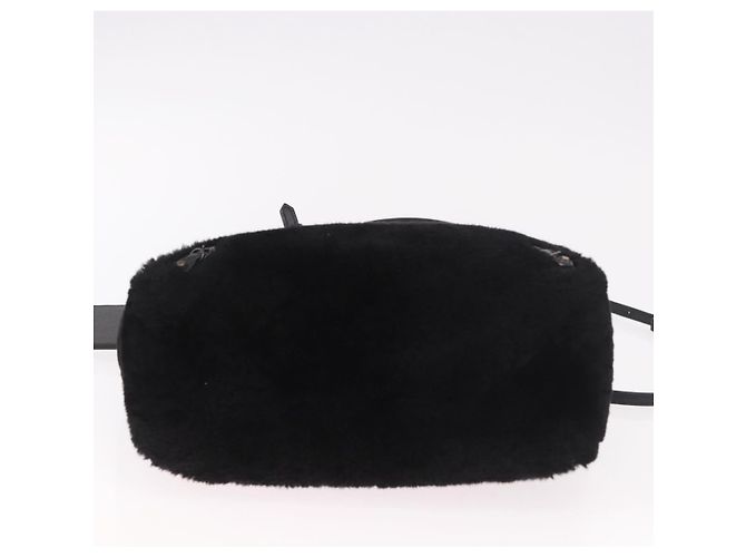 Balenciaga Papier A4 Classic Studs Shearling Medium Nero - vista 4
