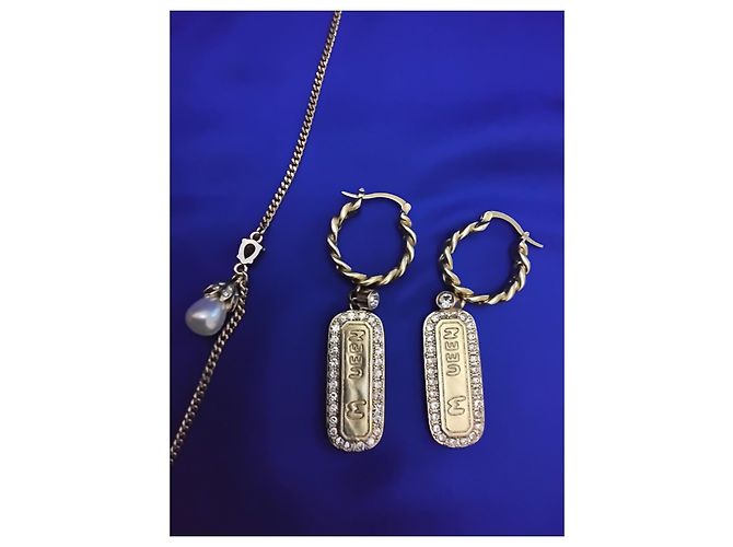Set Gioielli Alexander McQueen Skull and Pearl D'oro - vista 10