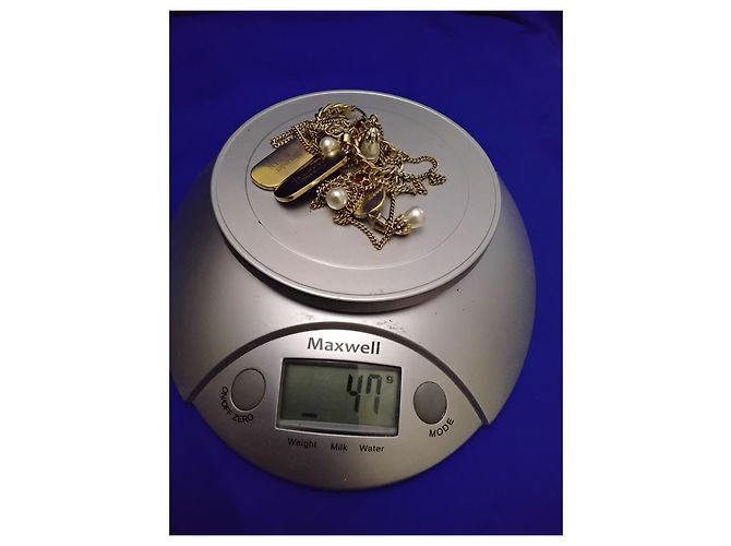Set Gioielli Alexander McQueen Skull and Pearl D'oro - vista 12