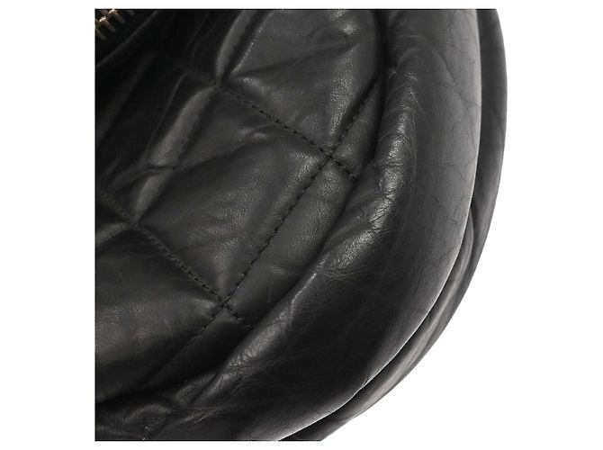 Chanel Expandable Flap Messenger Quilted Aged Calfskin Large Nero - vista 6