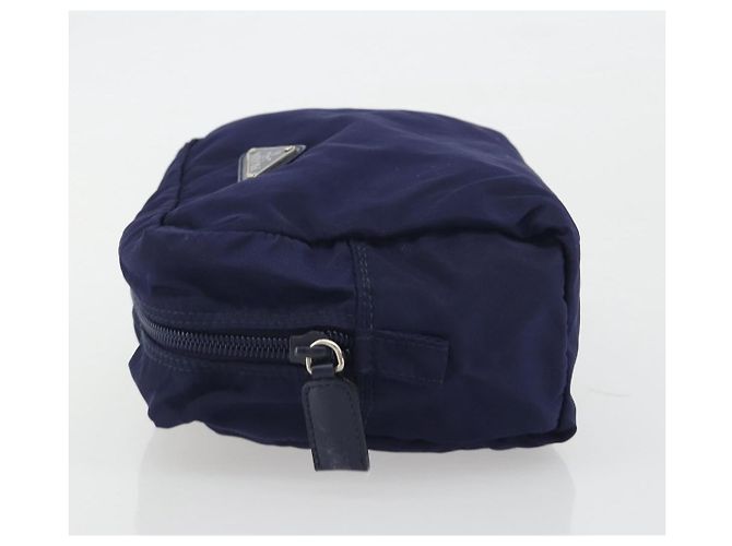 Pouch Prada in nylon blu navy - vista 7
