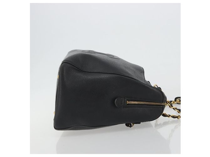 Chanel Timeless Chain Tote Caviar Large Nero - vista 5