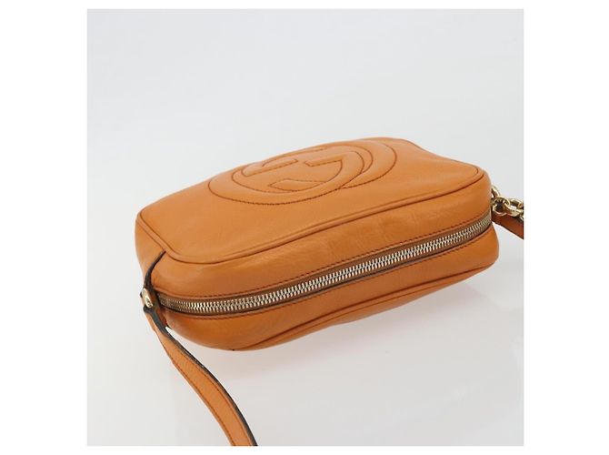 Gucci Soho Disco Leather Small Naranja - vista 7