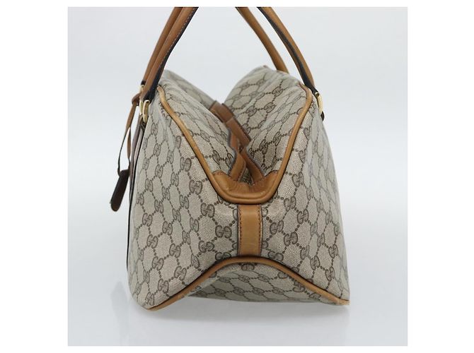 Gucci Zip Boston GG Canvas and leather Medium Beige - vista 6