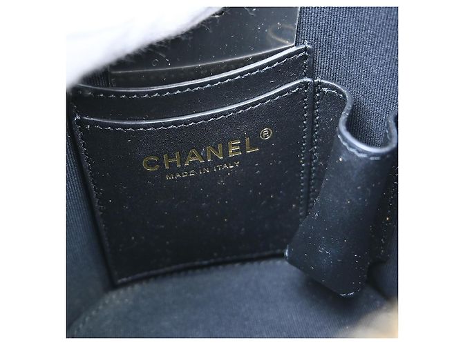 Chanel Side Note Vanity Case aus gestepptem Lammleder Small Schwarz - Ansicht 4