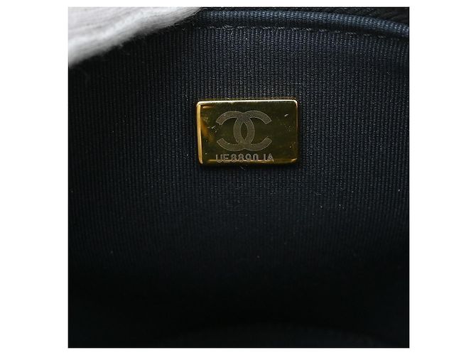 Chanel Side Note Vanity Case aus gestepptem Lammleder Small Schwarz - Ansicht 5