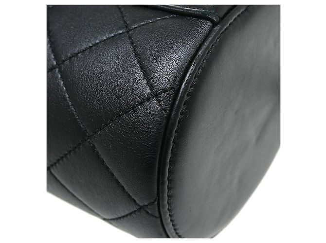 Chanel Side Note Vanity Case aus gestepptem Lammleder Small Schwarz - Ansicht 7