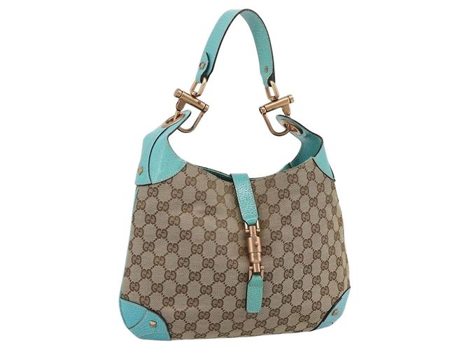 Borsa Gucci Jackie in tela marrone - vista 3