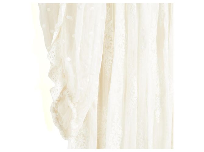 Zimmermann Seidenkleid Plumetis Maxi Ecru - Ansicht 4
