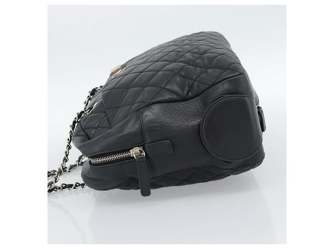 Chanel Mademoiselle Chain Quilted Lambskin Nero - vista 5