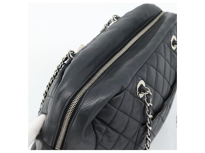 Chanel Mademoiselle Chain Quilted Lambskin Nero - vista 7