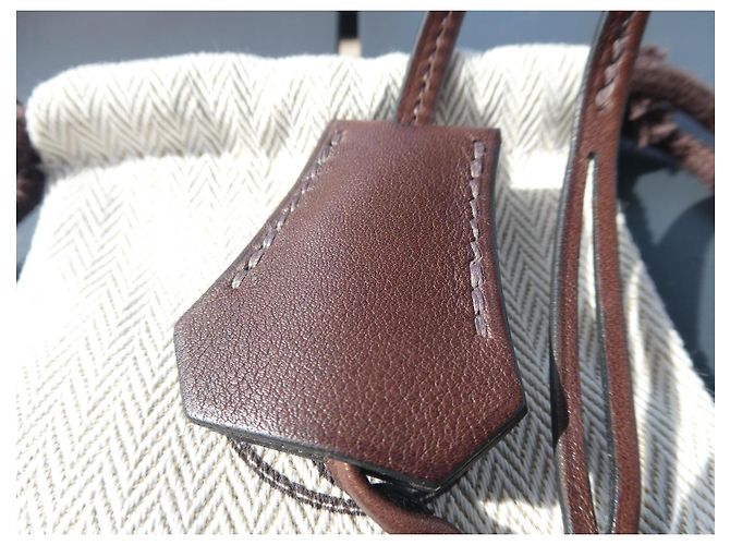 Hermès Clochette e Tracolla in Pelle Marrone - vista 2
