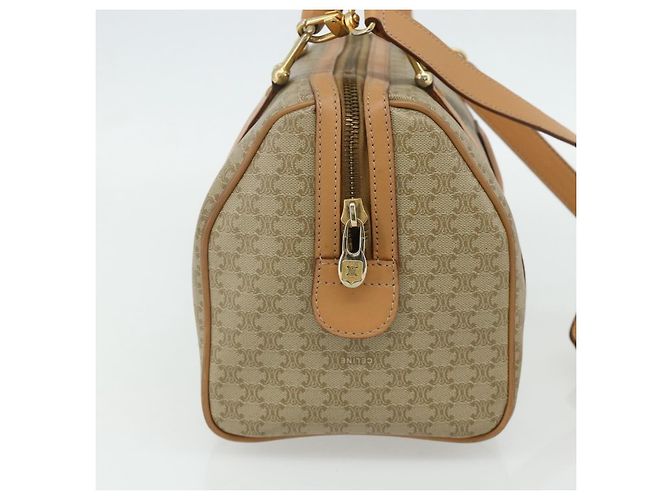 Céline Celine Boston Triomphe Coated Canvas Small Beige - Ansicht 5