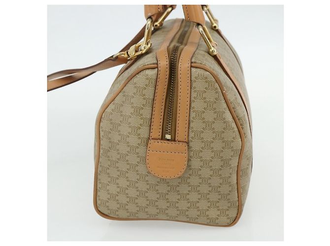 Céline Celine Boston Triomphe Coated Canvas Small Beige - Ansicht 6