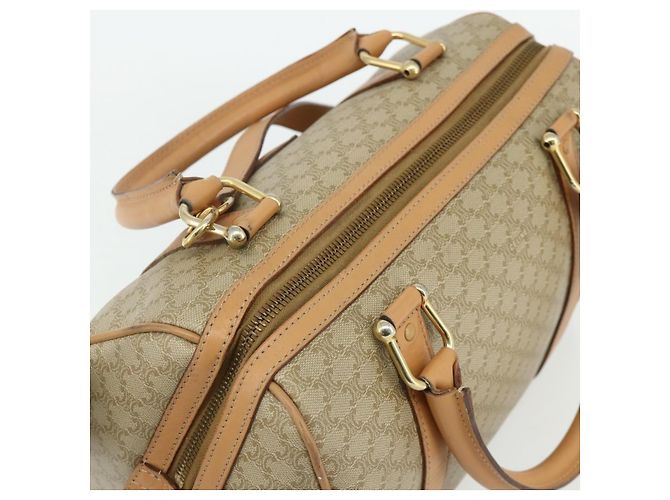 Céline Celine Boston Triomphe Coated Canvas Small Beige - Ansicht 7