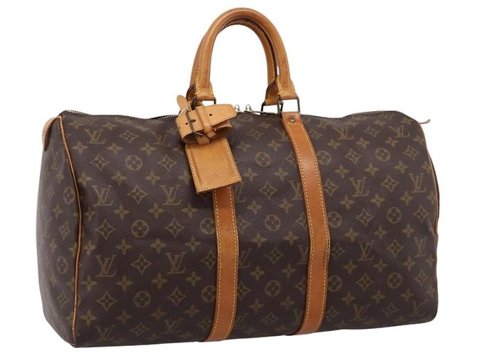 Louis Vuitton Keepall Monogram Canvas 45 Marrone - vista 3