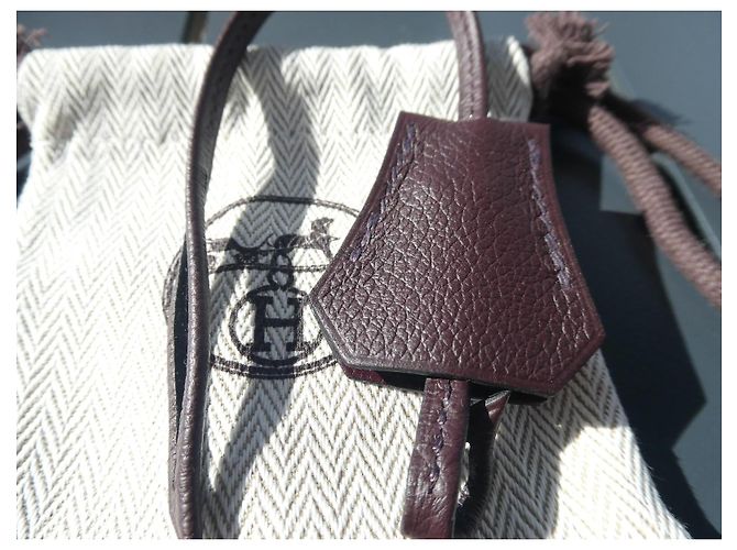 Hermès Clochette e Tracolla in Pelle Marrone - vista 2