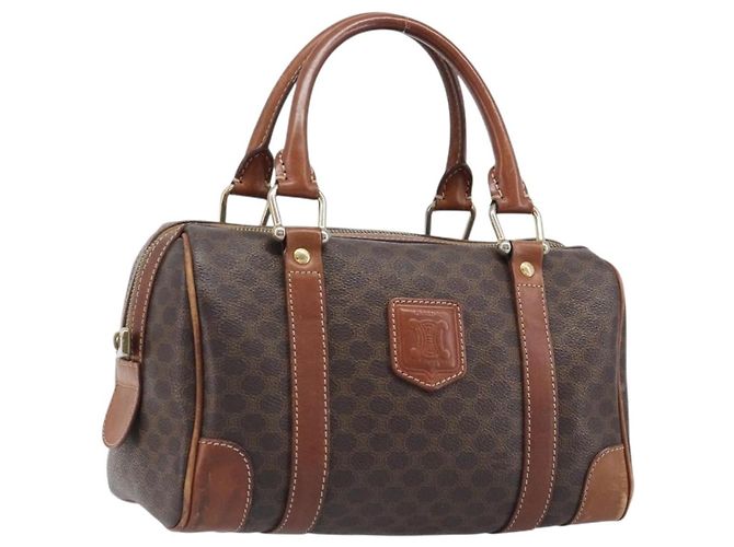 Céline Celine Boston Triomphe Coated Canvas Small Braun - Ansicht 3