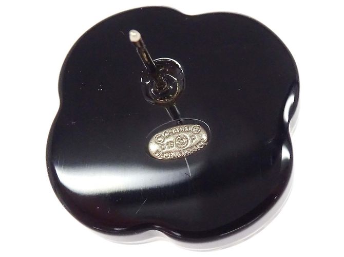 Chanel Camellia Stecker aus Kunststoff Weiß - Ansicht 5