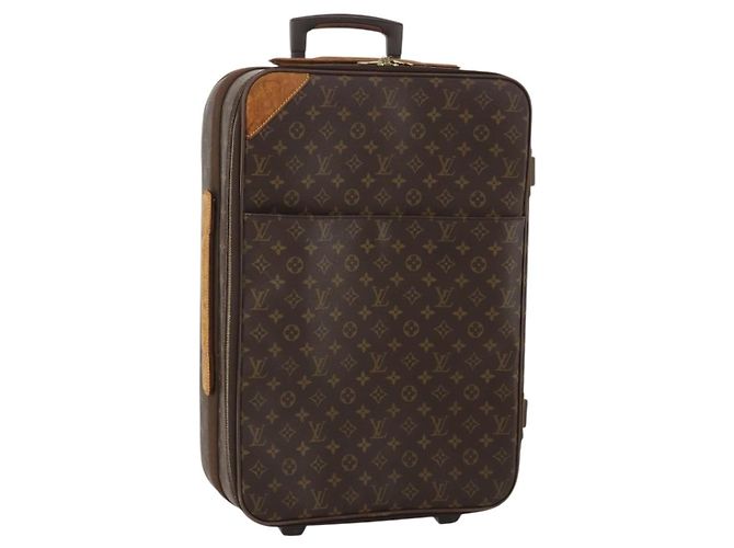 Louis Vuitton Pegase Luggage Monogram Canvas 55 Marrone - vista 3